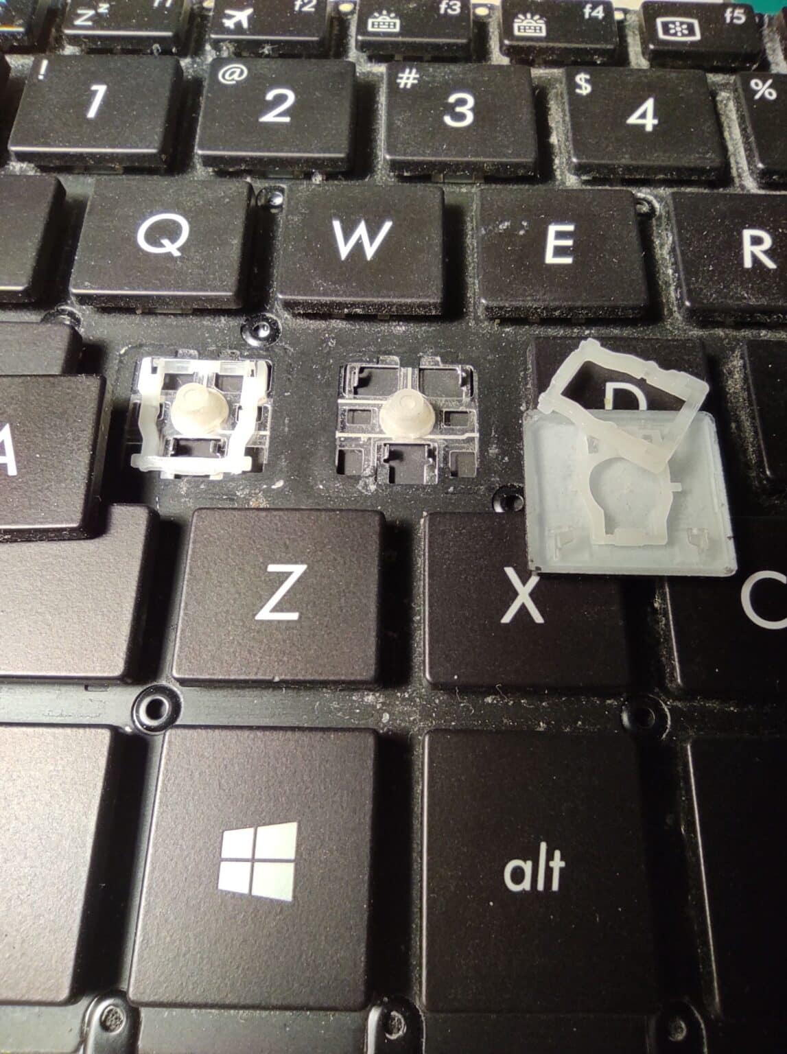 Budowa klawiatury laptopa